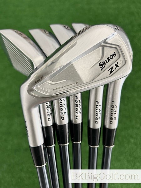 LH Srixon ZX4 Mkii Forged Iron Set 5-P / Recoil F3 Regular Graphite