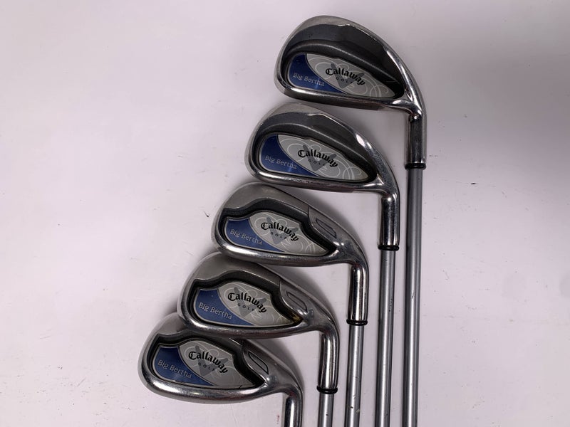 Callaway Big Bertha 2006 Iron Set 6-PW+SW 55g Ladies Graphite RH-Missing 9 Iron