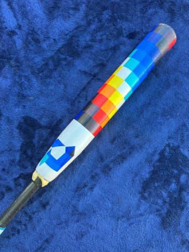 White 2023 DeMarini Prism+ Composite Bat (-10) Composite 22 oz 32" (Used)