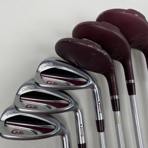 Ping G LE 2 Hybrid Iron Set 5H-7H 8-PW Black Dot ULT240 Lite Ladies RH Undersize
