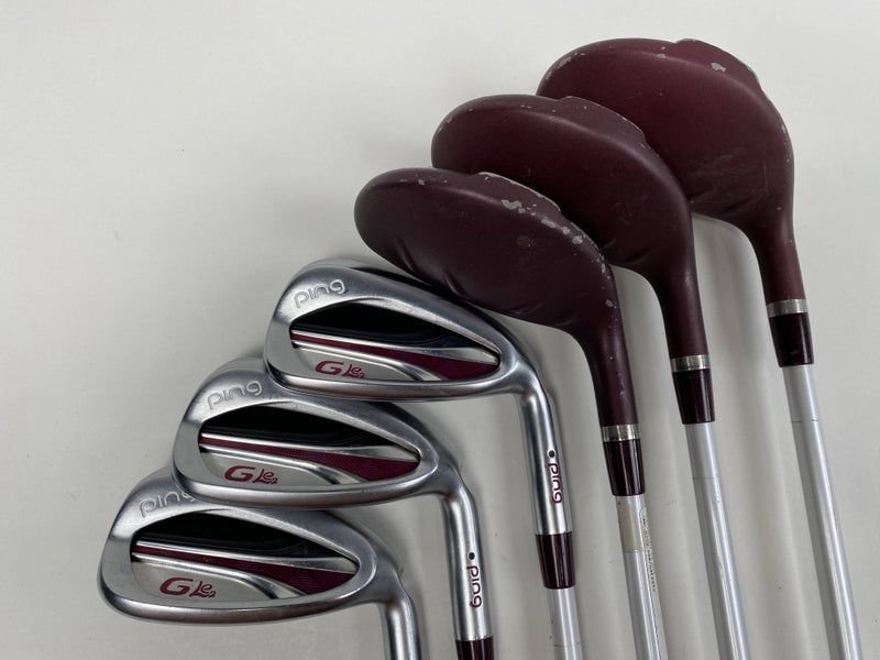 Ping G LE 2 Hybrid Iron Set 5H-7H 8-PW Black Dot ULT240 Lite Ladies RH Undersize