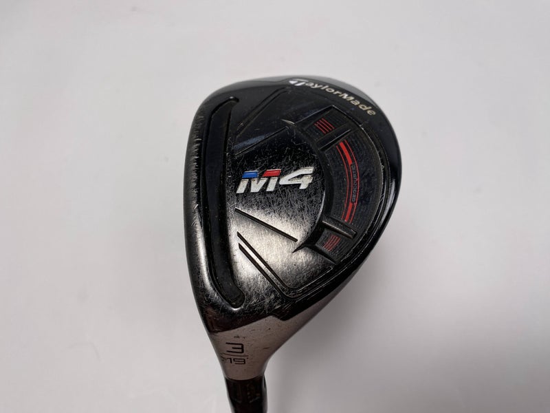 TaylorMade M4 3 Hybrid 19* Fujikura Atmos 7S Stiff Graphite Mens LH