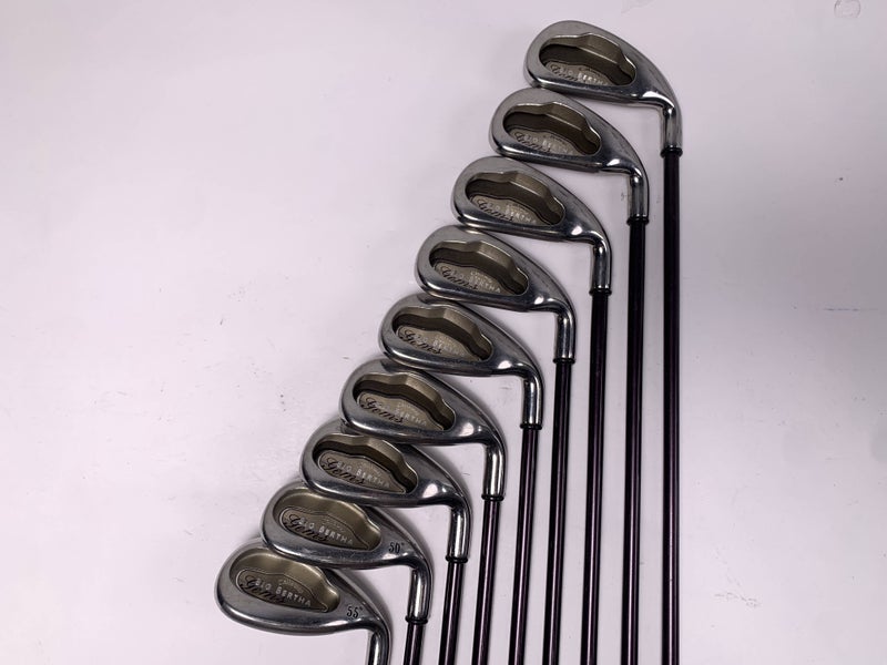 Callaway 2004 Big Bertha Gems Iron Set 4-PW+GW+SW Gems 65i Ladies Graphite RH