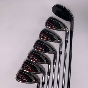 Callaway Razr X HL Combo Iron Set 4 HYB+5 Iron-PW Uniflex Steel Mens RH