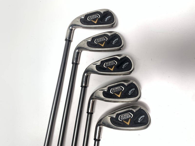 Callaway Big Bertha Fusion Iron Set 7-PW+SW RCH 75i Regular Graphite Mens LH