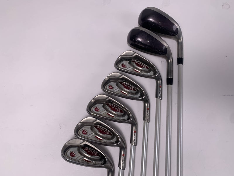 Ping Faith Iron Set 5-PW+SW Red Dot 1* Flat ULT200 Ladies Graphite Womens RH