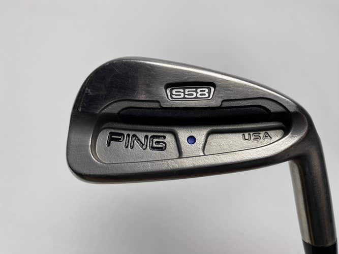 Ping S58 Single 6 Iron Blue Dot 1* Up Karsten Z-Z65 Stiff Steel Mens RH