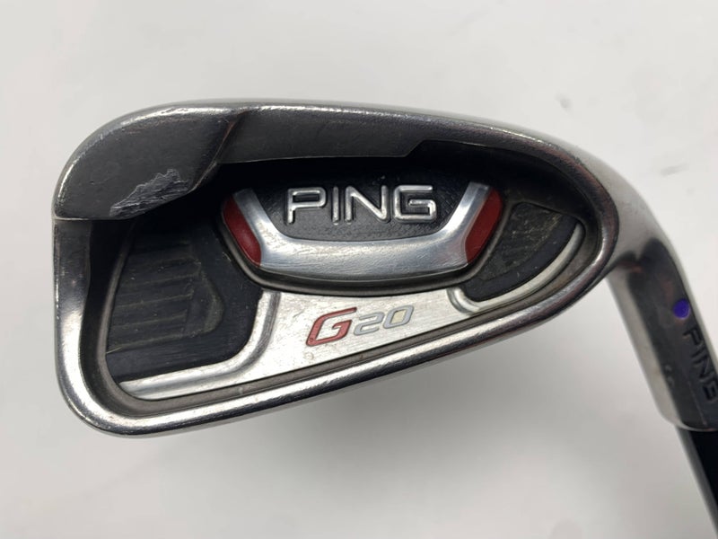 Ping G20 Single 7 Iron Purple Dot 1.5* Flat Kuro Kage 70g Regular RH