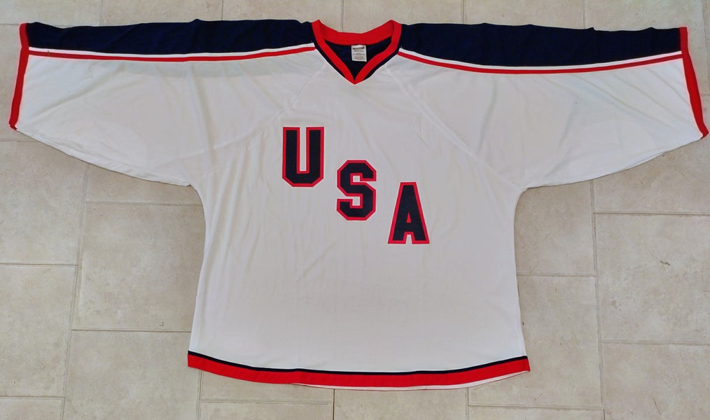 Athletic Knit H550 Team USA Style Hockey Jersey Goalie-4XL-NEW