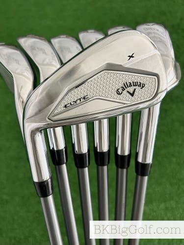 LH Callaway Elyte X Iron Set 5-A / Project X Denali 65g 5.5 Regular Graphite