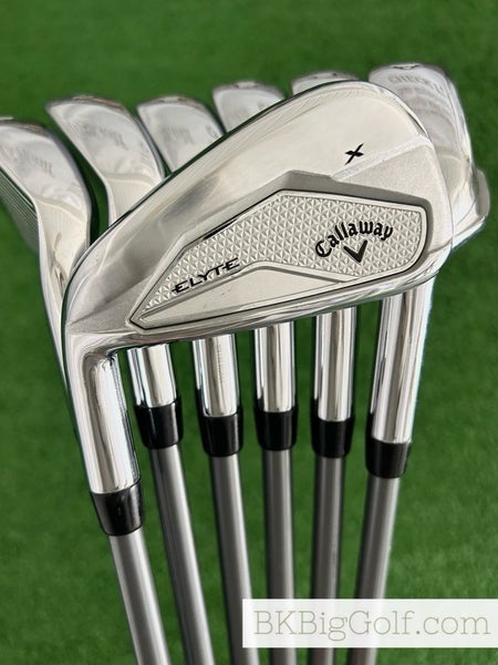 LH Callaway Elyte X Iron Set 5-A / Project X Denali 65g 5.5 Regular Graphite