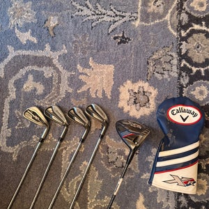 MIXED CLUBS: XR DRIVER & 5/7/8/9 Irons Men's TaylorMade Speedblades & Callaway XR Right Hand