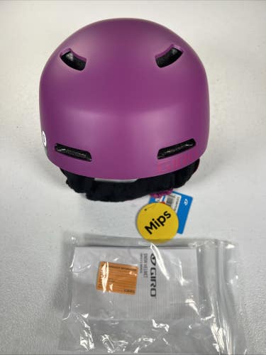 Giro Crue MIPS CP Snow Sports Helmet Matte Berry Youth Small -NEW