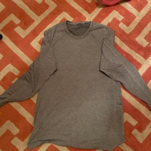 Gray Metal Vent Tech  Large Lululemon Shirt (New)