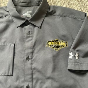 Under Armour All America Lacrosse game team shirt mens XL work grease monkey