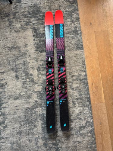 Kid's 2022 K2 Mindbender 155 cm All Mountain Skis With Bindings Max Din 10 (Used)