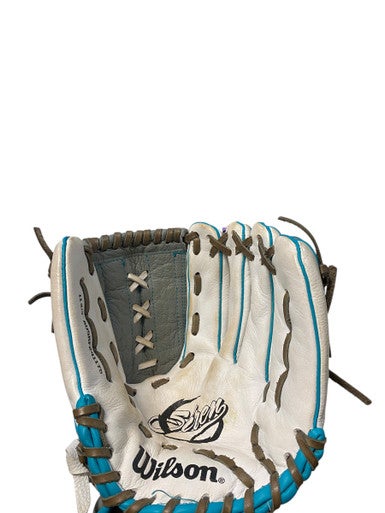 Used Wilson SIREN RH Throw Fastpitch Gloves White 11 3/4" 11706-S000366160
