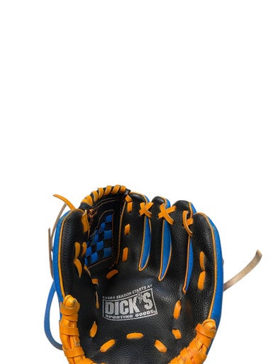 Used USA BLUE AND ORANGE GLOVE BB/SB Glove T-ball Navy Blue 8" 11706-S000366095