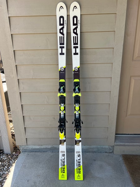 Unisex 2022 HEAD World Cup Rebels i.GS RD 176 cm Racing Skis Max Din 11 (Used)