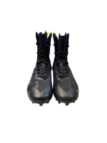 Used Under Armour Adult FB Cleats Black Senior 12 11706-S000366034