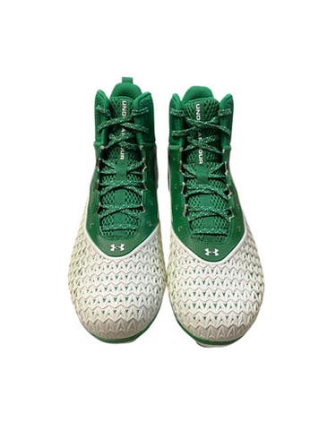 Used Under Armour Adult FB Cleats Green Senior 12 11706-S000366030
