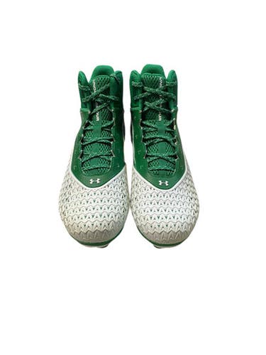 Used Under Armour Adult FB Cleats Green Senior 12 11706-S000366031