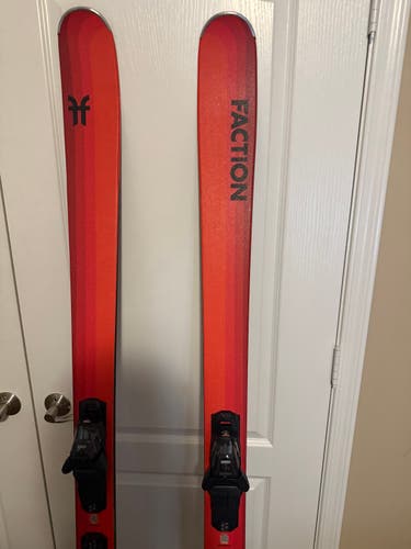 2024 All Mountain 186 cm Faction Dancer 1 Skis With Bindings Max Din 12 (Used)