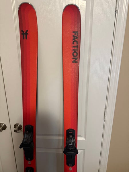 2024 All Mountain 186 cm Faction Dancer 1 Skis With Bindings Max Din 12 (Used)