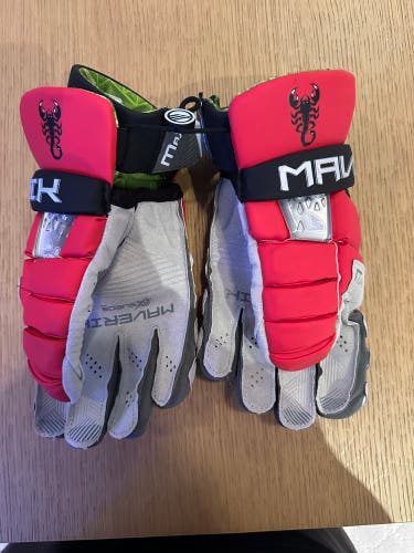 PLl Chaos Custom Maverik Max Lacrosse Gloves 12" Medium (Brand New)