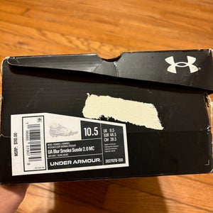 White Men's Size M 10.5 (W 11.5) Adult Under Armour Low Top (New)