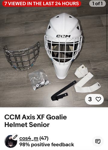 CCM Axis FX goalie mask senior