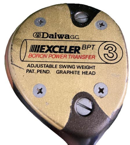 Daiwa Exceler Graphite Head Wood Set 3w 5w RH Stiff Graphite Factory Grips HC's