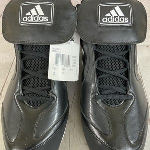 Adidas Excelsior 6 Low Top Mens Size 14 Baseball Cleats Fold Over Tongue Black