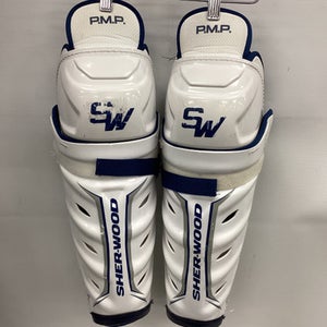 Used Sher-wood PMP Senior Shin Guards White 14" 11851-S000039569