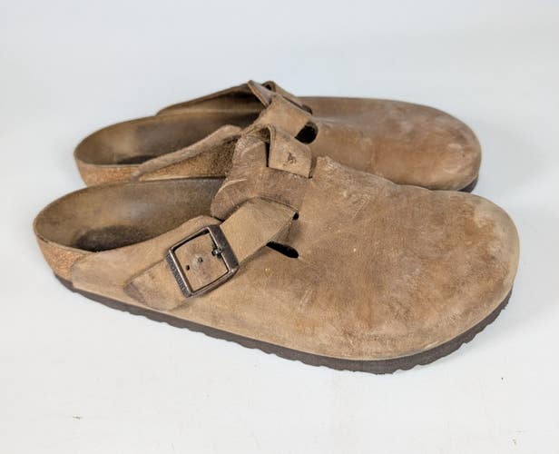 BIRKENSTOCK Boston Tobacco Brown Oiled Leather Clog Shoe Men's Size: 42 / 9