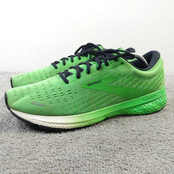 Brooks Ghost 13 Mens Size 11 Running Shoes Low Top Sneakers Green Athletic