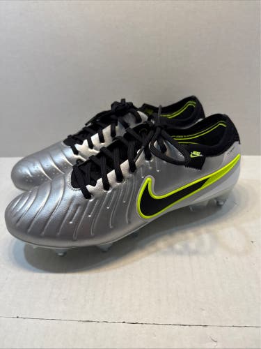Silver Men's Size M 6.0 (W 7.0) Nike Tiempo Legend 10 Elite Cleats (New)