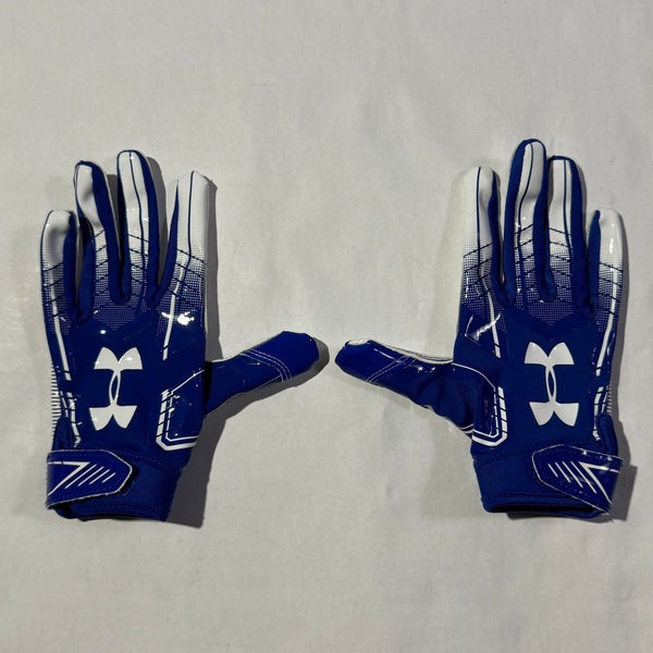 Barely Used Under Armour Men’s Medium Blue F6 Football Gloves