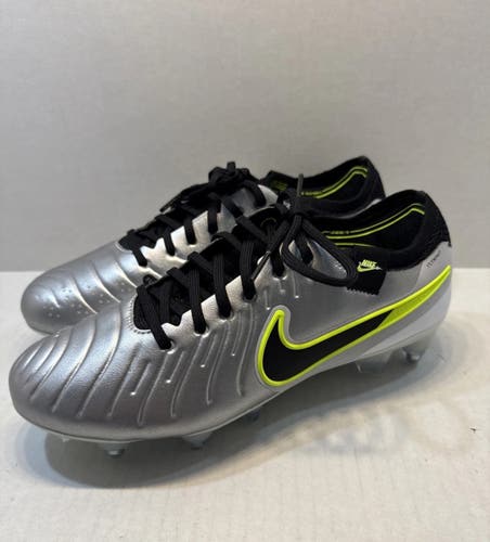 Silver Men's Size M 6.0 (W 7.0) Nike Tiempo Legend 10 Elite Cleats (New)