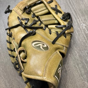 Green Rawlings Heart of the Hide LH First Base Baseball Glove 13" (Used)
