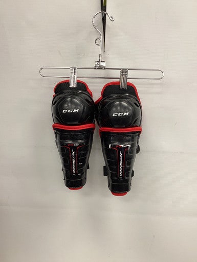 Used CCM FT Youth Shin Guards Black 8" 11851-S000039546