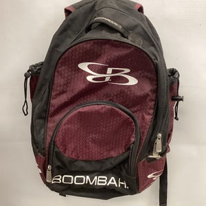 Used BoomBah BASEBALL/SOFTBALL BACKPACK BB/SB Player Backpack Maroon 11851-S000039537