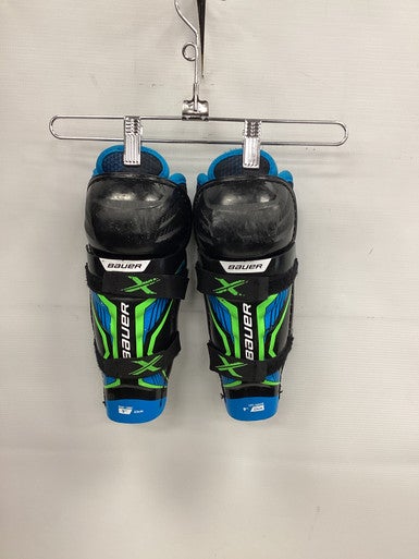 Used Bauer X Junior Shin Guards Black 9" 11851-S000039548