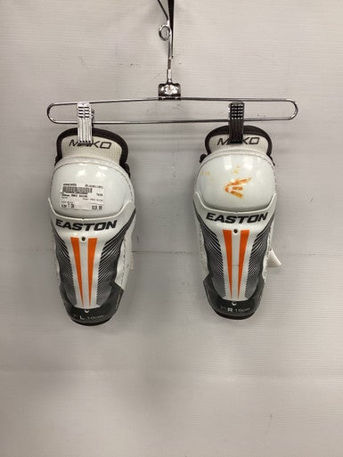Used Easton MAKO SHINS Youth Shin Guards White 7" 11851-S000039555