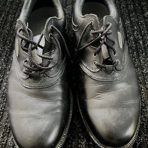 Footjoy 57792 Extra Comfort Men's Black Leather Golf Shoes Soft Spikes US 9.5 M