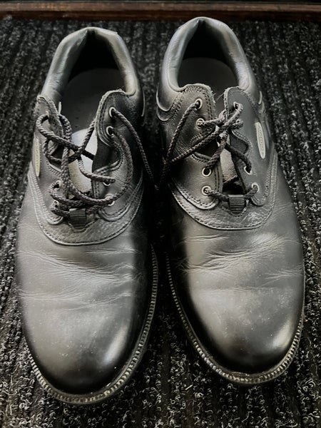 Footjoy 57792 Extra Comfort Men's Black Leather Golf Shoes Soft Spikes US 9.5 M