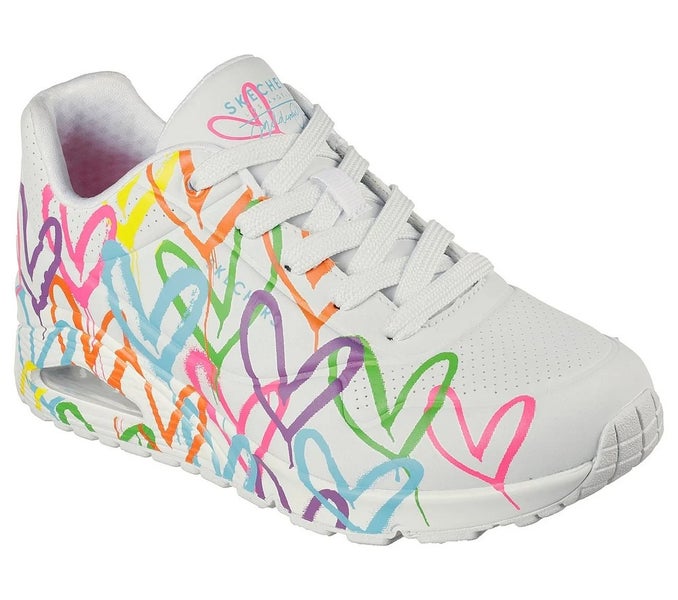 Skechers X JGoldcrown Uno - Highlight Love Sneakers Women's 9 White Shoes TZP284