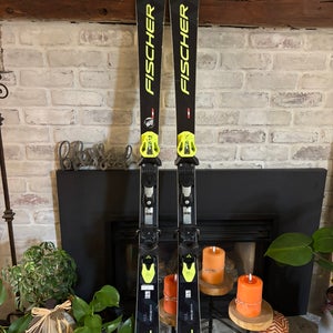2024 Fischer RC4 World Cup SL 155 cm Racing Skis Max Din 11 (Used)