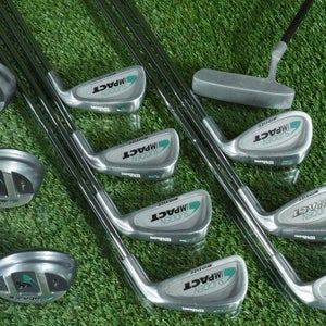 WILSON SUDDEN IMPACT GOLF SET MIDSIZE 14pc. MENS REGULAR RH COVERS