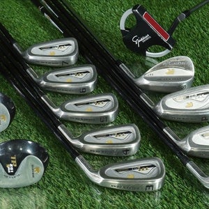 GOLDEN BEAR TR 261 PLUS GOLF SET COMPLETE 13 CLUB STANDARD MEN'S FIRM FLEX RH